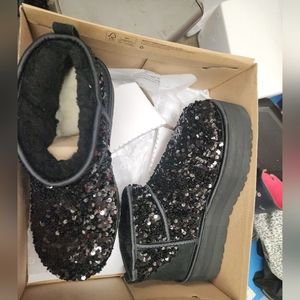 Ugg sequin platform boots